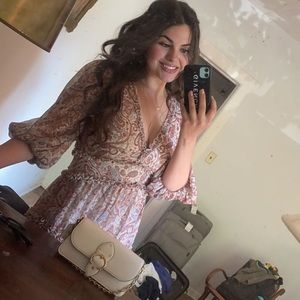 Boho-paisley shift dress